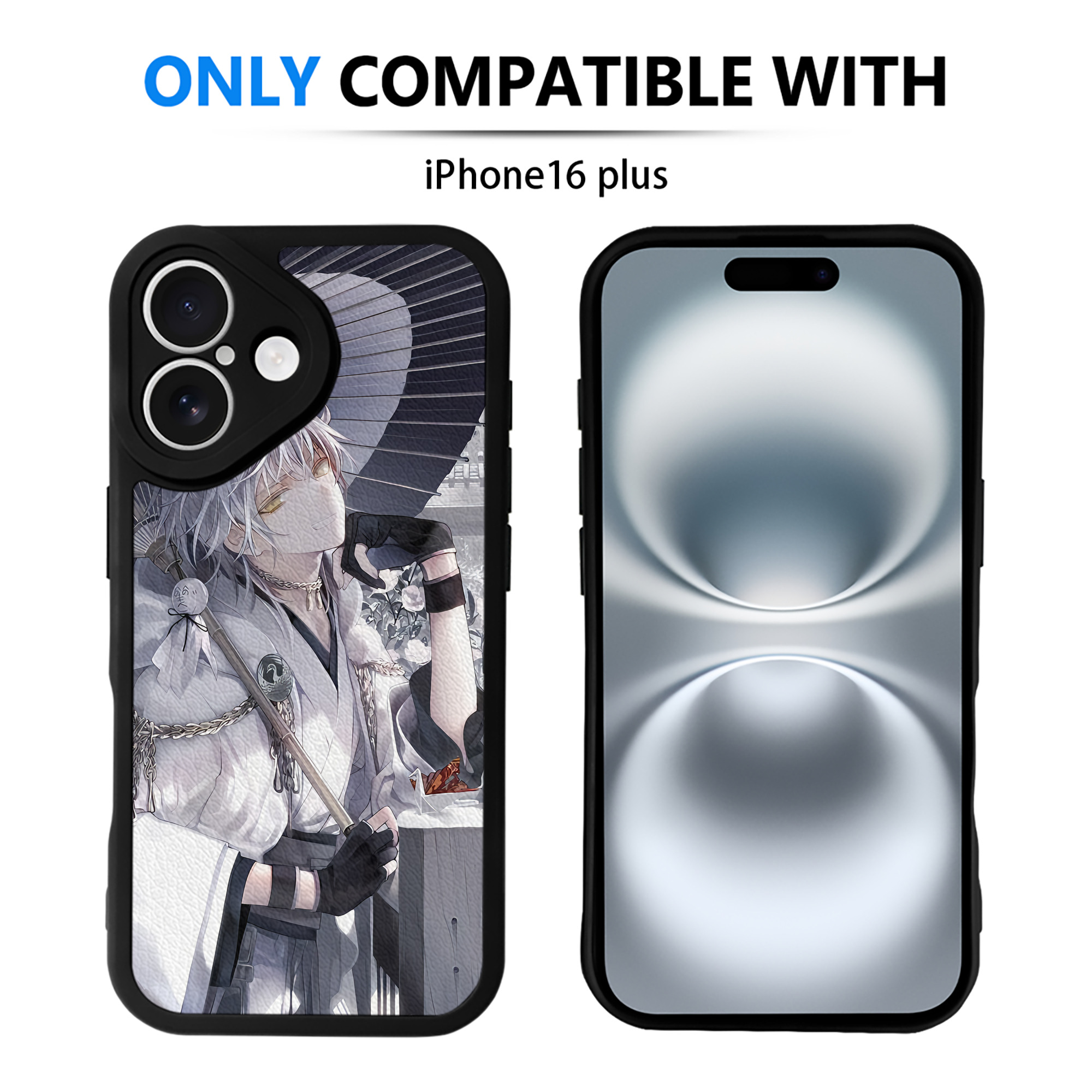 （画像用） 刀剣乱舞 Touken Ranbu 【iPhone 16シリーズ対応】シリコンスマホケース（レザー調） 材質：シリコン